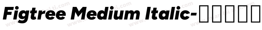 Figtree Medium Italic字体转换